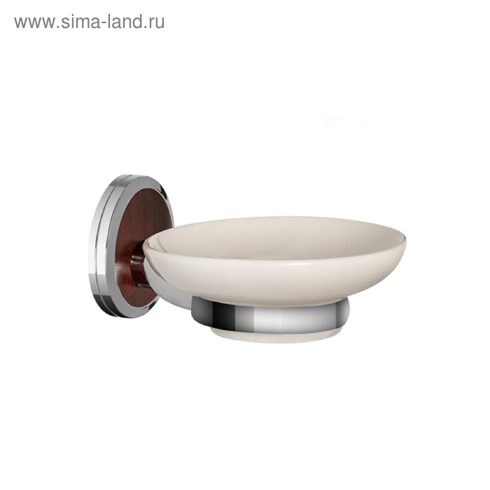 Мыльница с чашей, керамика, хром LT13102
Мыльница с чашей, керамика, хром LT13102