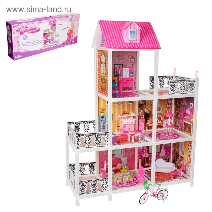Дом для кукол «Мечта» с аксессуарами
Дом для кукол «Мечта» с аксессуарами