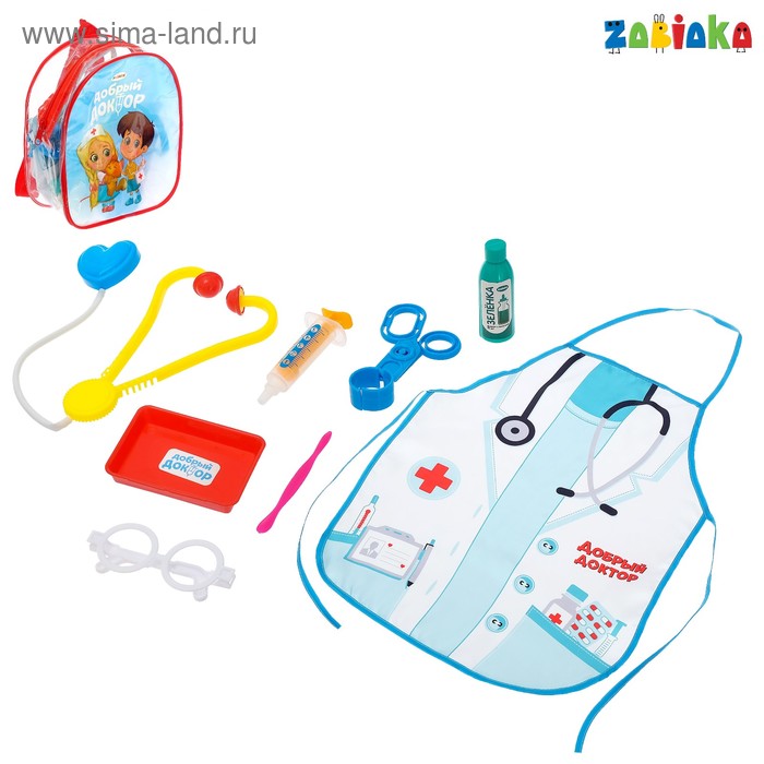 Набор доктора «Добрый доктор» с фартуком
Набор доктора «Добрый доктор» с фартуком