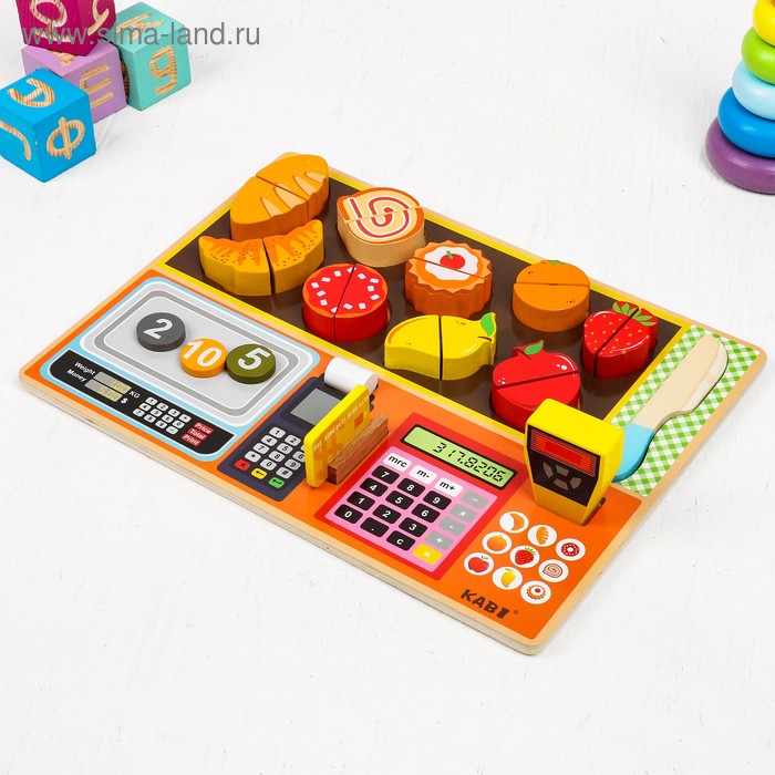 Игрушка развивающая «Мини-магазинчик» 3х31х23 см
Игрушка развивающая «Мини-магазинчик» 3х31х23 см