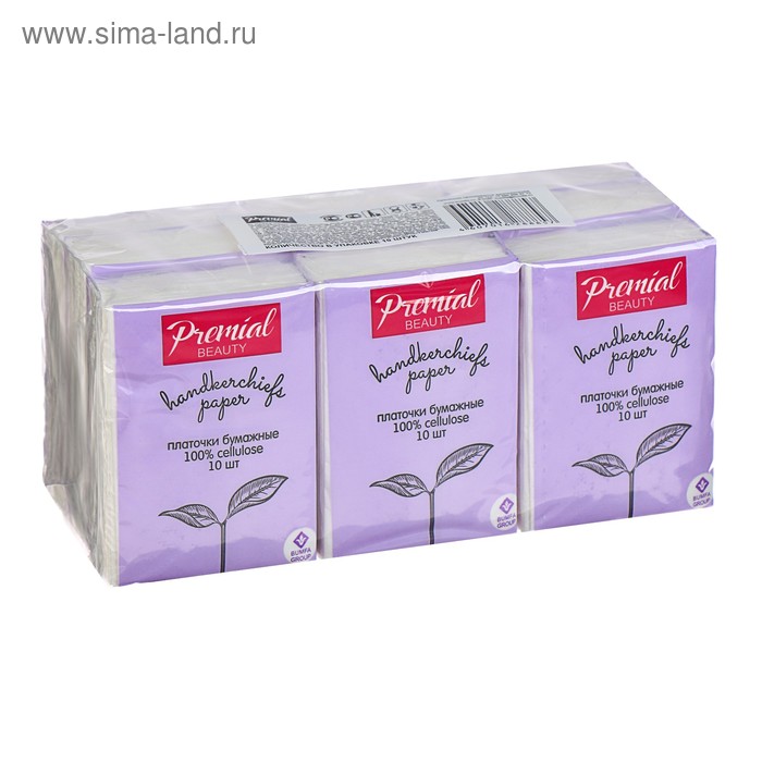 Платочки бумажные «Premial» 3 сл неароматизированные, мини, 10 шт
Платочки бумажные «Premial» 3 сл неароматизированные, мини, 10 шт