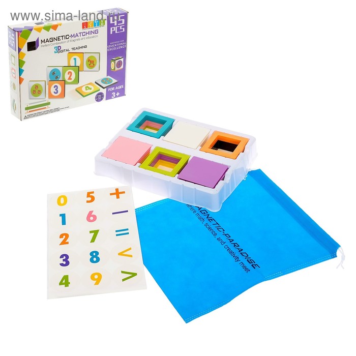 Конструктор магнитный «Обучающая математика», 45 деталей
Конструктор магнитный «Обучающая математика», 45 деталей