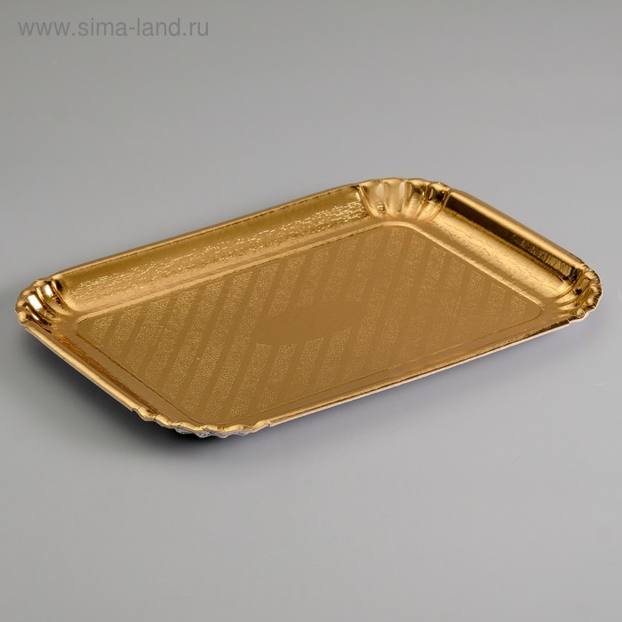 Кондитерский поднос, золотой, 33,2 х 23,1 см
Кондитерский поднос, золотой, 33,2 х 23,1 см