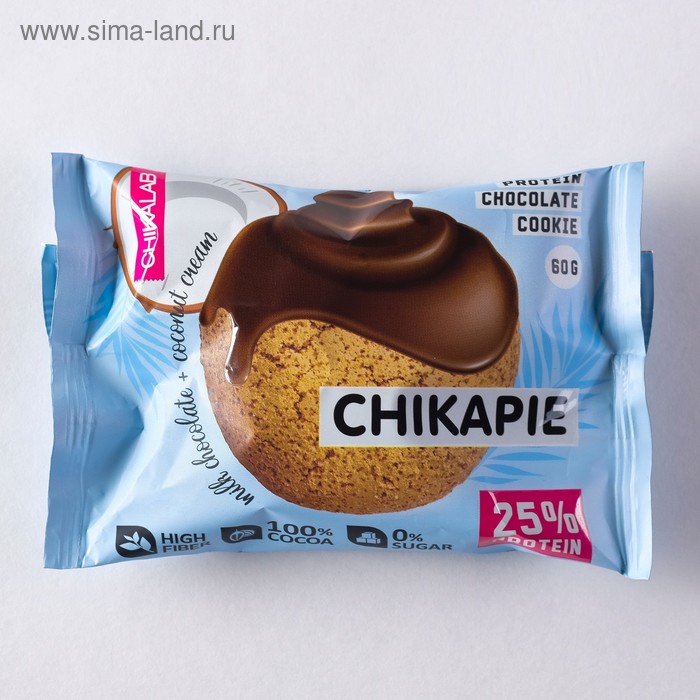 Протеиновое печенье в шоколаде CHIKALAB, с кокосовой начинкой, 60 г
Протеиновое печенье в шоколаде CHIKALAB, с кокосовой начинкой, 60 г