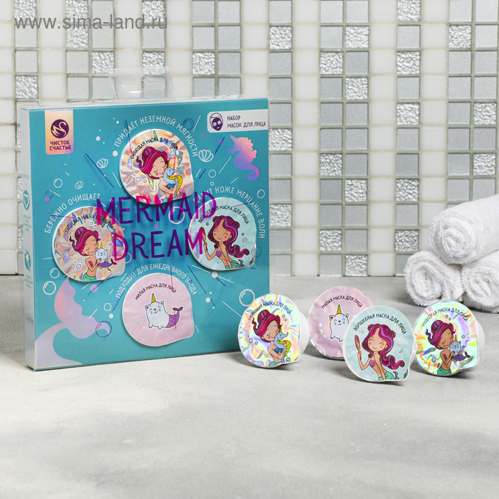 Чёрная маска - плёнка "Mermaid Dream": 4 шт. по 15 мл.
Чёрная маска - плёнка "Mermaid Dream": 4 шт. по 15 мл.