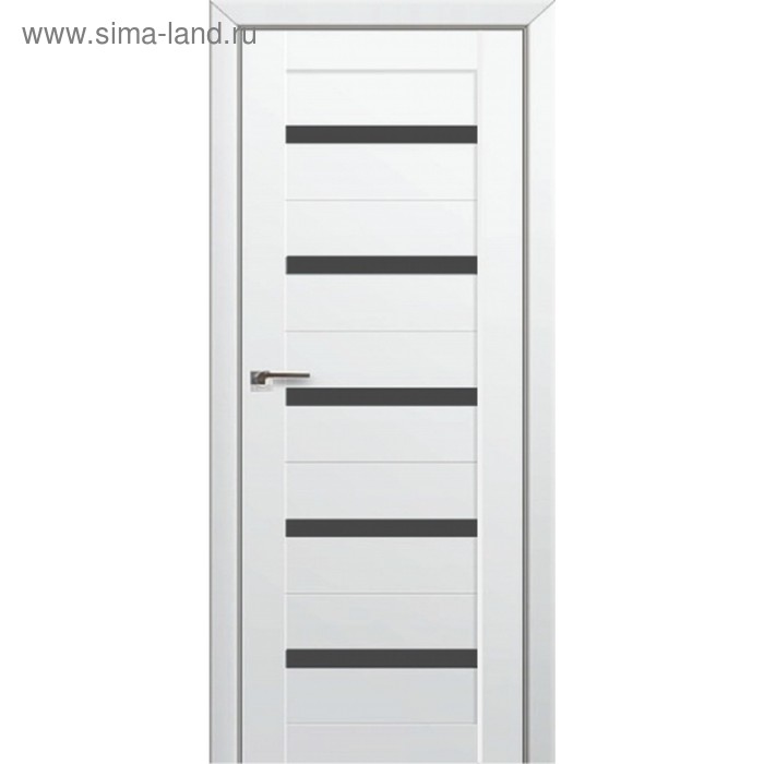 Дверное полотно Line, 2000 × 600 мм, стекло чёрное, цвет белый бархат
Дверное полотно Line, 2000 × 600 мм, стекло чёрное, цвет белый бархат