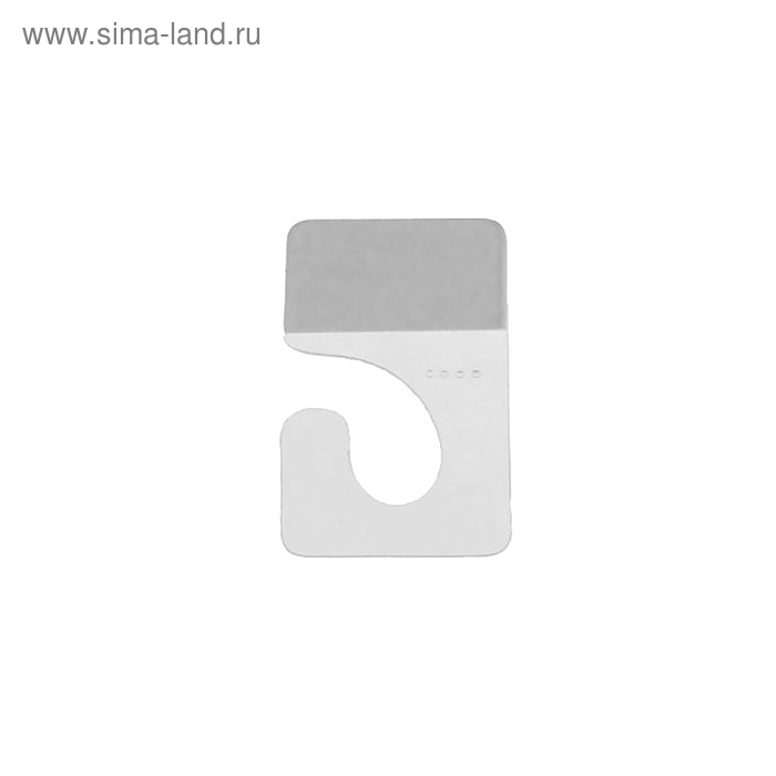 фото Крючок плоский с односторонним клеевым краем: 4,2 × 2,2 см