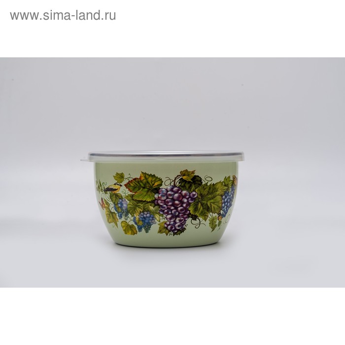 Миска с пластиковой крышкой «Виноград» 1.15 л 
Миска с пластиковой крышкой «Виноград» 1.15 л