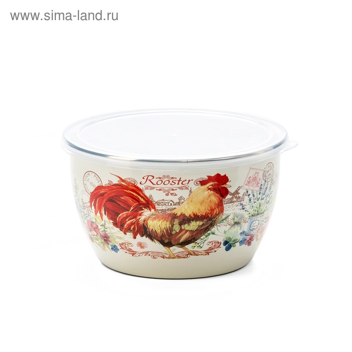 Миска с пластиковой крышкой «Золотой петушок» 1.75 л
Миска с пластиковой крышкой «Золотой петушок» 1.75 л