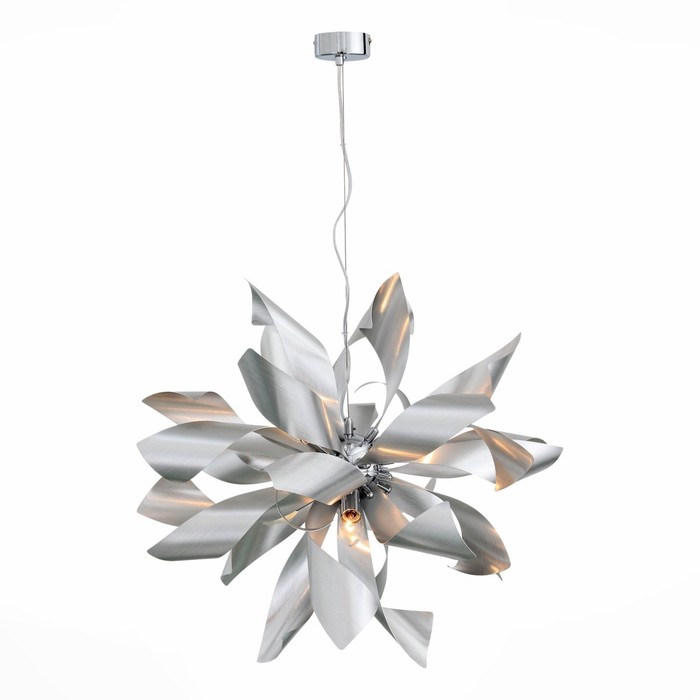 Люстра подвесная St Luce. SL453.003.06E. Spiraglio. 6х40 Вт, E14, 65х65 см, цвет алюминий
Люстра подвесная St Luce. SL453.003.06E. Spiraglio. 6х40 Вт, E14, 65х65 см, цвет алюминий
