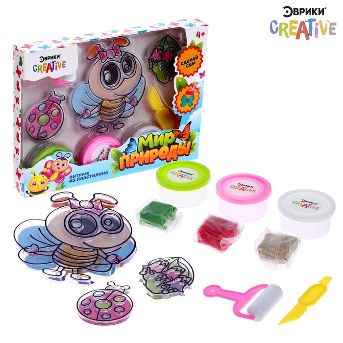 Витраж из пластилина «Мир природы», МИКС
Витраж из пластилина «Мир природы», МИКС