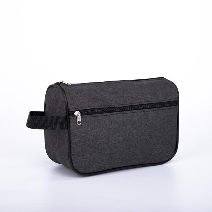 Косметичка на молнии, наружный карман, цвет чёрный
Косметичка на молнии, наружный карман, цвет чёрный