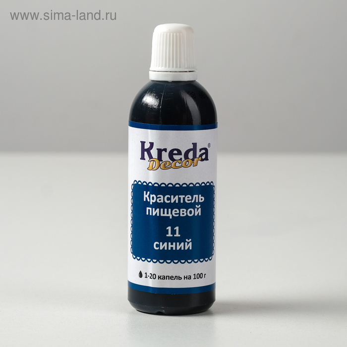 Краситель пищевой кондитерский гелевый Kreda Decor, синий, 90 г
Краситель пищевой кондитерский гелевый Kreda Decor, синий, 90 г