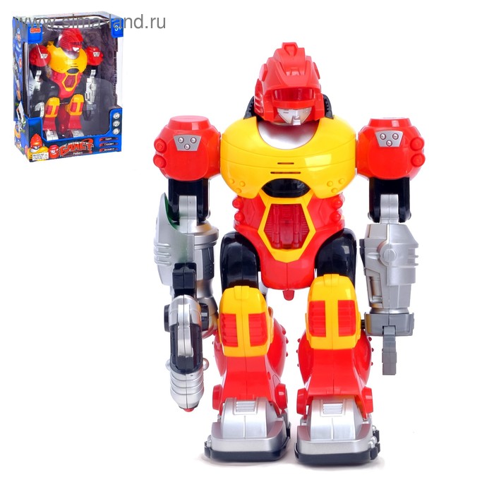Робот «Бласт», световые эффекты, русская озвучка, работает от батареек
Робот «Бласт», световые эффекты, русская озвучка, работает от батареек