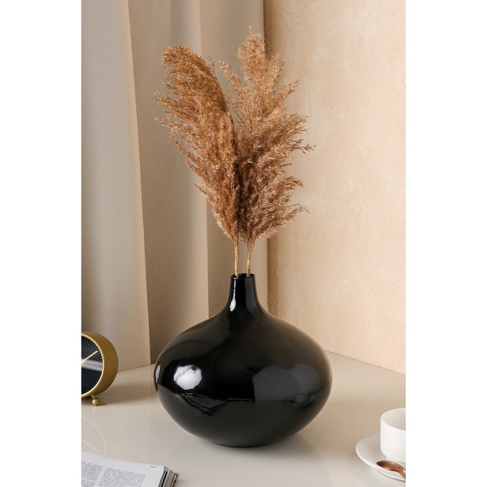 Ваза керамическая "Римини", настольная, цвет черный, 24 см
Ваза керамическая "Римини", настольная, цвет черный, 24 см