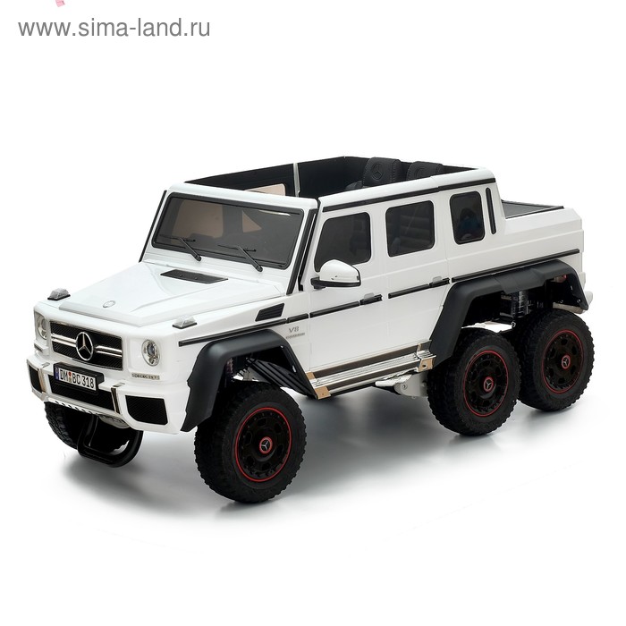 Электромобиль MERCEDES-BENZ G63 AMG 6x6, 6WD полный привод, цвет белый, EVA
Электромобиль MERCEDES-BENZ G63 AMG 6x6, 6WD полный привод, цвет белый, EVA