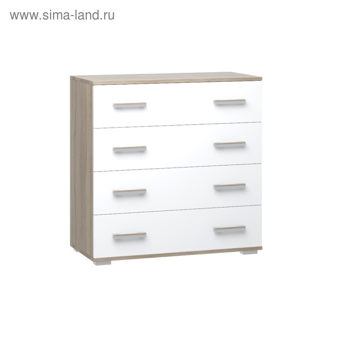 Комод Сопрано 1, 802х808х457, Дуб сонома/Белый
Комод Сопрано 1, 802х808х457, Дуб сонома/Белый