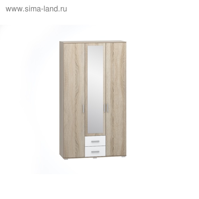 Шкаф 3-х створчатый Сопрано, 1202х2176х464, Дуб сонома/Белый
Шкаф 3-х створчатый Сопрано, 1202х2176х464, Дуб сонома/Белый
