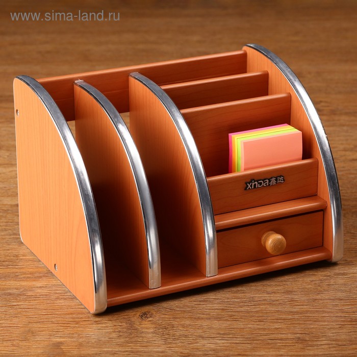 фото Органайзер 5 секций, 1 выдв ящик, 14*21*15см