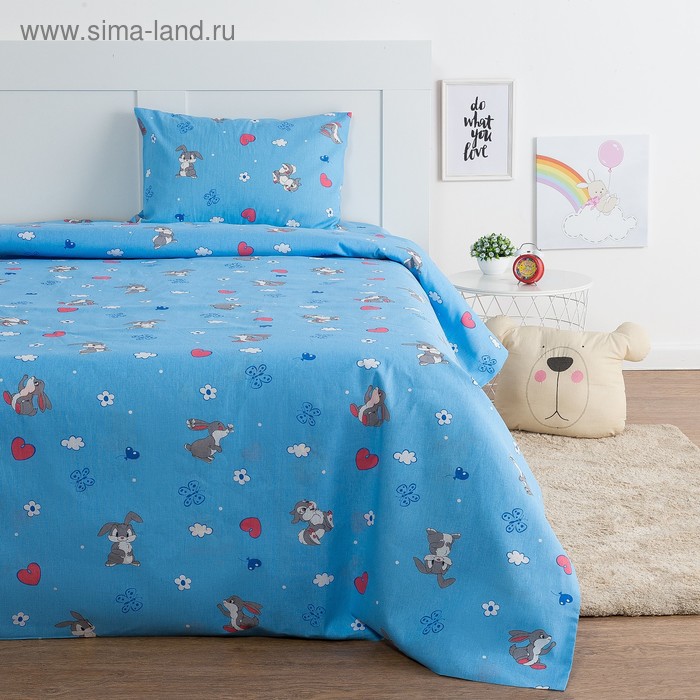 Постельное бельё Экономь и Я 1,5 сп. «Зайки» цвет голубой, 145×210, 150×210, 50×70 см-1 шт, бязь 120 гр/м2
Постельное бельё Экономь и Я 1,5 сп. «Зайки» цвет голубой, 145×210, 150×210, 50×70 см-1 шт, бязь 120 гр/м2