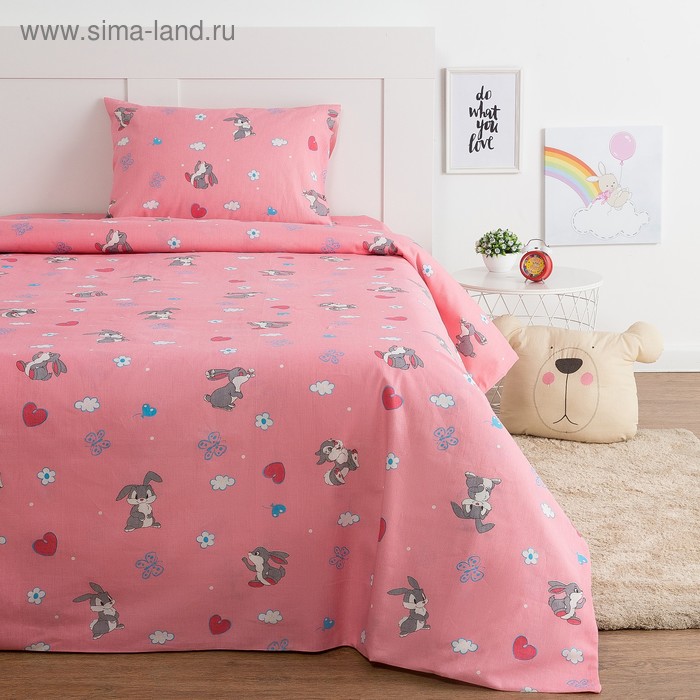 Постельное бельё Экономь и Я 1,5 сп. «Зайки» цвет розовый, 145×210, 150×210, 50×70 см-1 шт, бязь 120 гр/м2
Постельное бельё Экономь и Я 1,5 сп. «Зайки» цвет розовый, 145×210, 150×210, 50×70 см-1 шт, бязь 120 гр/м2