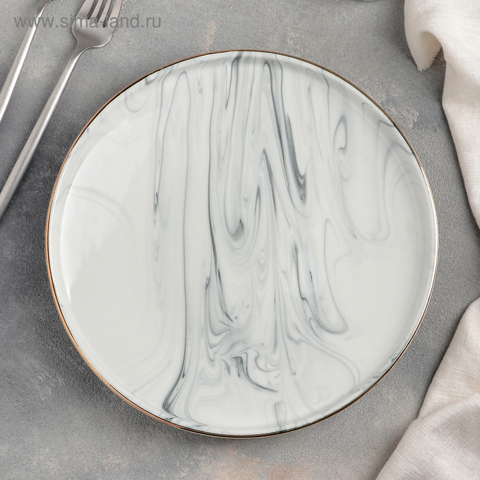 Тарелка обеденная «Мрамор», d=25 см, цвет серый
Тарелка обеденная «Мрамор», d=25 см, цвет серый