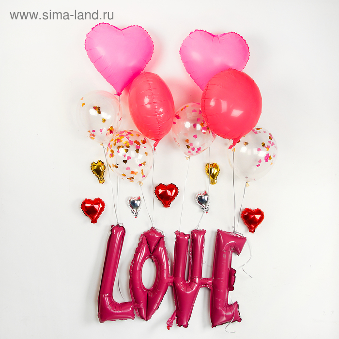 Букет из шаров «С любовью», набор 10 шт., цвет розовый
Букет из шаров «С любовью», набор 10 шт., цвет розовый