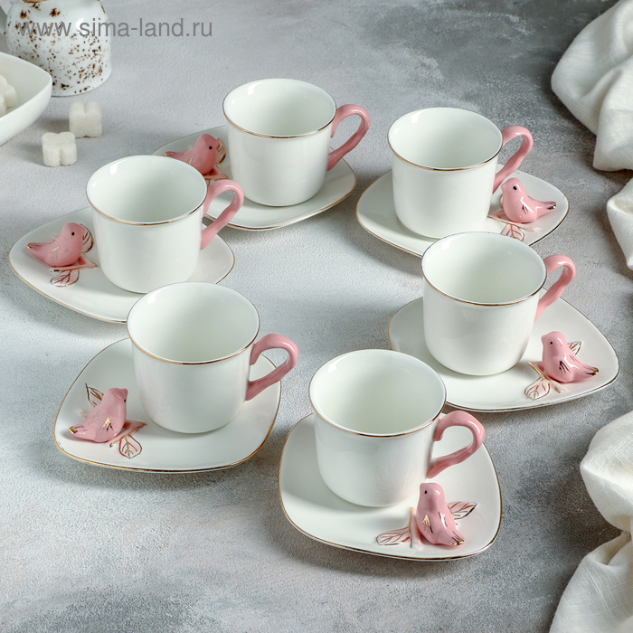 Сервиз кофейный «Колибри», 12 предметов: 6 чашек 120 мл, 6 блюдец d=14,5 см
Сервиз кофейный «Колибри», 12 предметов: 6 чашек 120 мл, 6 блюдец d=14,5 см