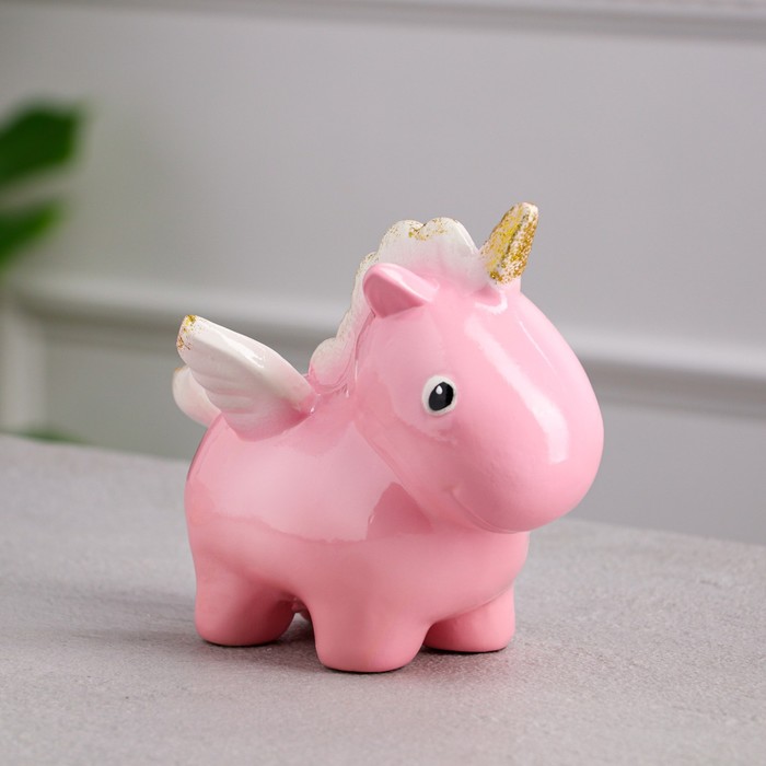 Копилка "Единорожка", розовая, керамика, 13 см
Копилка "Единорожка", розовая, керамика, 13 см