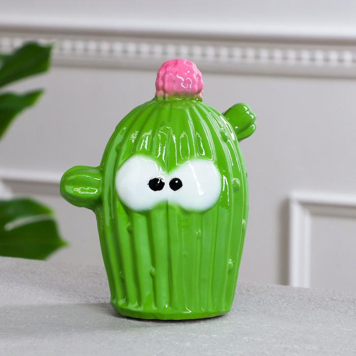 Копилка "Кактус", зелёная, керамика, 17 см
Копилка "Кактус", зелёная, керамика, 17 см