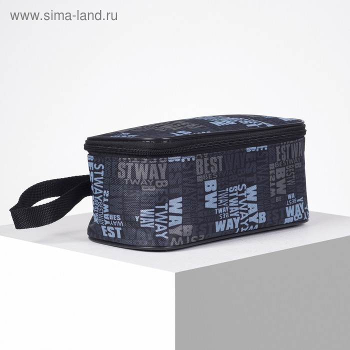 фото Косметичка дорожная, отдел на молнии, цвет чёрный