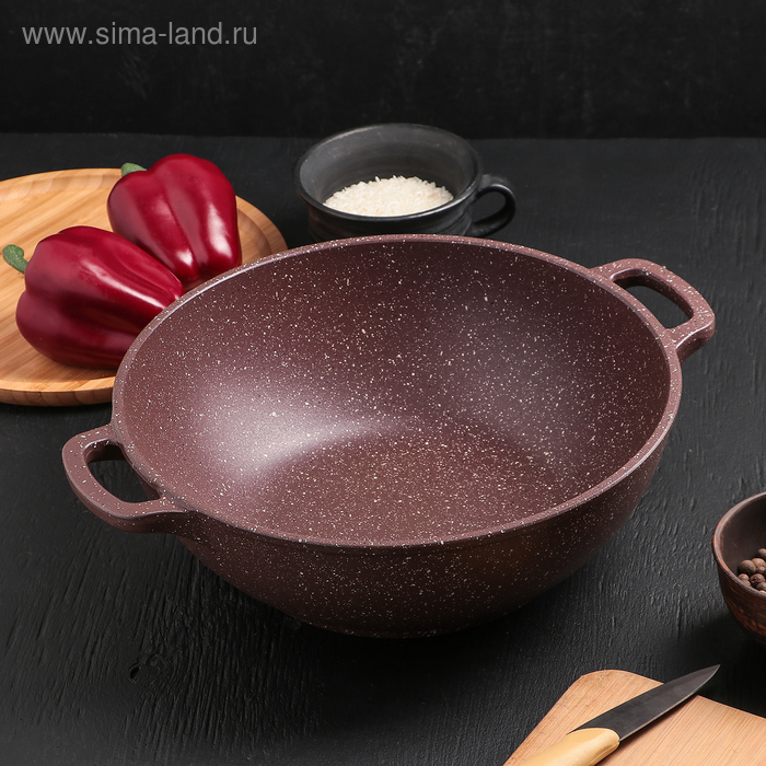 Казан «Шоколад», 4 л, 28×10 см, антипригарное покрытие, цвет коричневый 
Казан «Шоколад», 4 л, 28×10 см, антипригарное покрытие, цвет коричневый