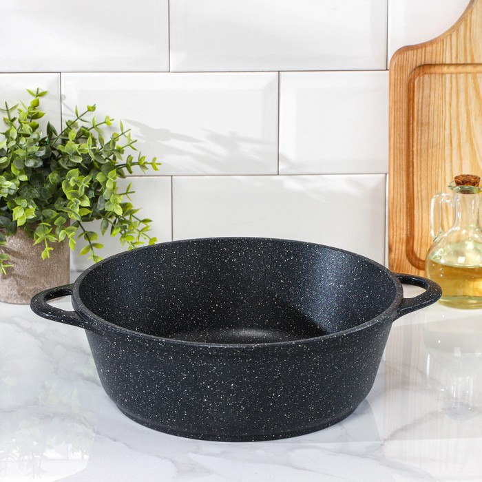 Жаровня «Гранит», 3 л, 26×9,5 см, антипригарное покрытие, цвет чёрный
Жаровня «Гранит», 3 л, 26×9,5 см, антипригарное покрытие, цвет чёрный