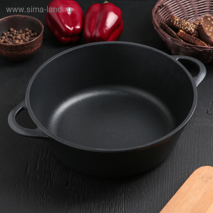 Жаровня «Классик», 3,5 л, d=26 см, антипригарное покрытие, цвет чёрный
Жаровня «Классик», 3,5 л, d=26 см, антипригарное покрытие, цвет чёрный