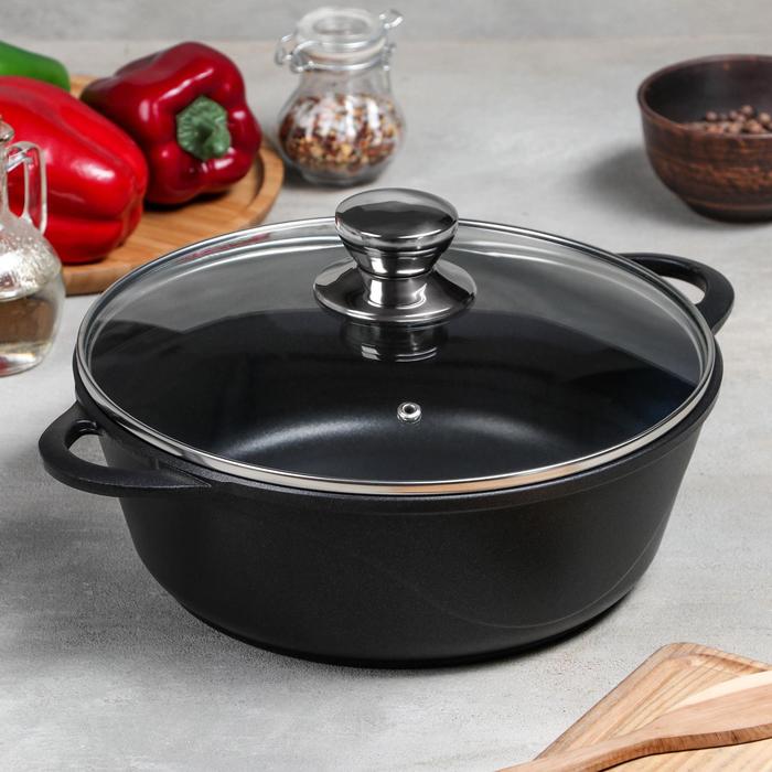 Жаровня «Классик», 3 л, d=26 см, стеклянная крышка, антипригарное покрытие, цвет МИКС
Жаровня «Классик», 3 л, d=26 см, стеклянная крышка, антипригарное покрытие, цвет МИКС