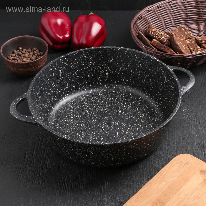 Жаровня «Гранит», 4 л, d=28 см, антипригарное покрытие, цвет тёмно-серый
Жаровня «Гранит», 4 л, d=28 см, антипригарное покрытие, цвет тёмно-серый