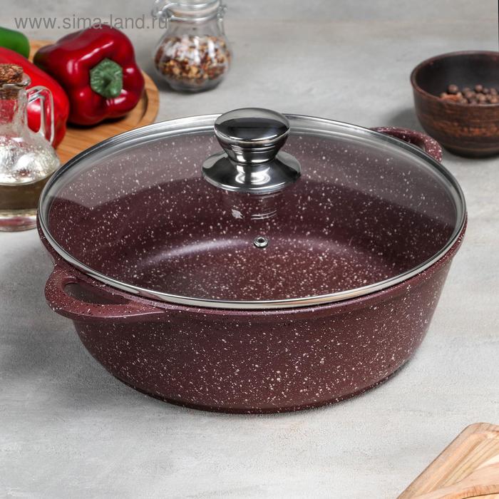 Жаровня «Шоколад», 4 л, d=28 см, стеклянная крышка МИКС, антипригарное покрытие, цвет коричневый
Жаровня «Шоколад», 4 л, d=28 см, стеклянная крышка МИКС, антипригарное покрытие, цвет коричневый