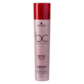 Мицеллярный шампунь Schwarzkopf Professional BC Peptide Repair Rescue, питательный, 250 мл
Мицеллярный шампунь Schwarzkopf Professional BC Peptide Repair Rescue, питательный, 250 мл