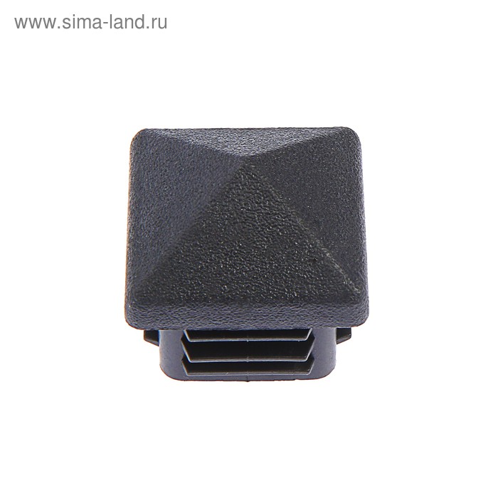 фото Заглушка для труб внутр. домик, 40х40 мм, черная