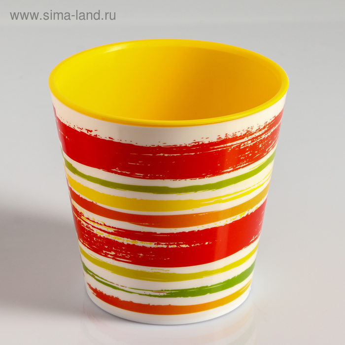 Кашпо со вставкой «Краски», 2,1 л, цвет жёлтый
Кашпо со вставкой «Краски», 2,1 л, цвет жёлтый