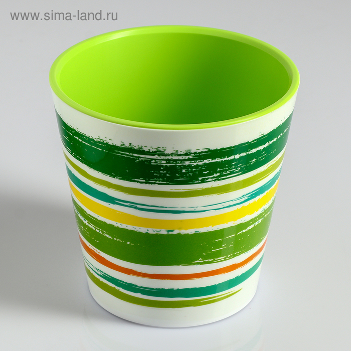 Кашпо со вставкой «Краски», 2,1 л, цвет зелёный
Кашпо со вставкой «Краски», 2,1 л, цвет зелёный