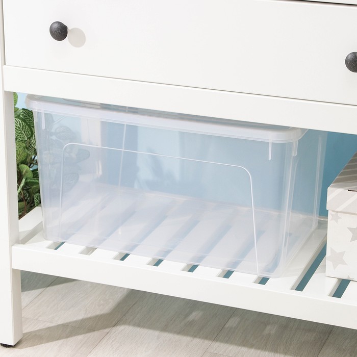 Контейнер для хранения с крышкой Smart Box, 27 л, 49×32×27 см, цвет прозрачно-бирюзовый
Контейнер для хранения с крышкой Smart Box, 27 л, 49×32×27 см, цвет прозрачно-бирюзовый