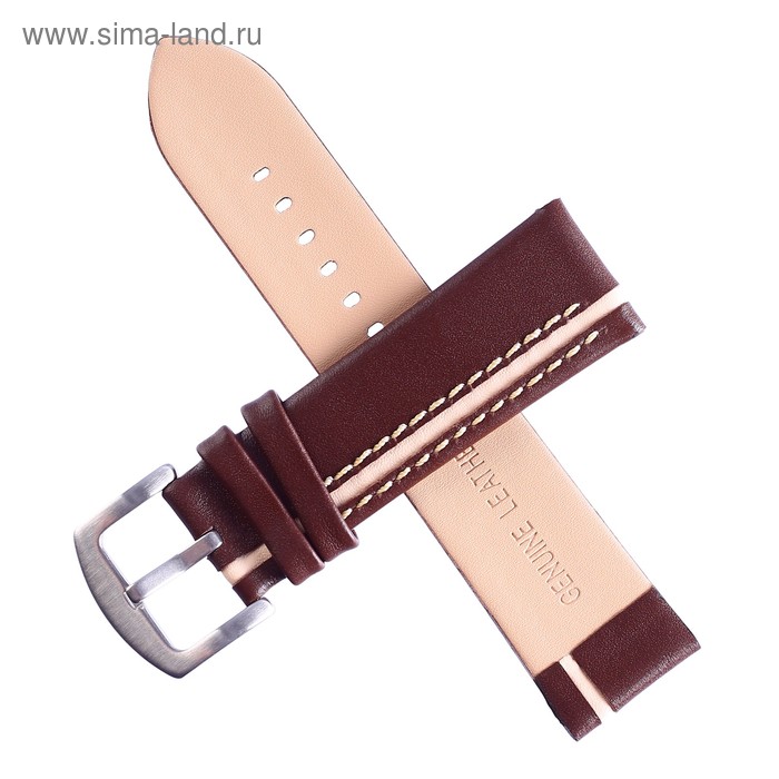 Ремешок для часов "Bugert" 24 мм, натуральная кожа, l=20 см, коричневый с белой полосой
Ремешок для часов "Bugert" 24 мм, натуральная кожа, l=20 см, коричневый с белой полосой