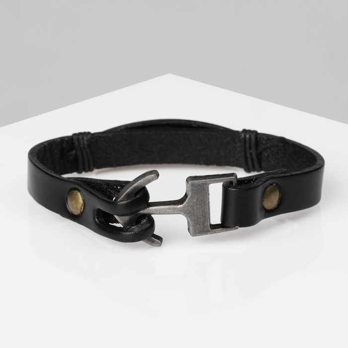 фото Браслет мужской "крыло", цвет коричневый с чернёным серебром, 21 см queen fair