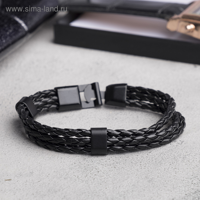 Браслет мужской "Власть" трио, цвет чёрный в чёрном металле, L=20,5 см
Браслет мужской "Власть" трио, цвет чёрный в чёрном металле, L=20,5 см