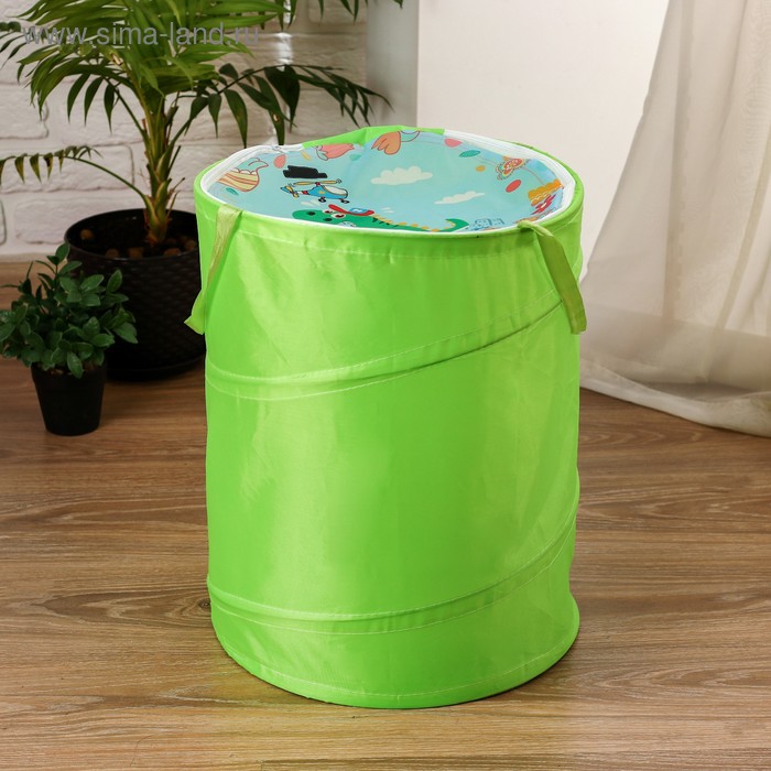 фото Корзина для игрушек "динозавр" 35×35×45 см