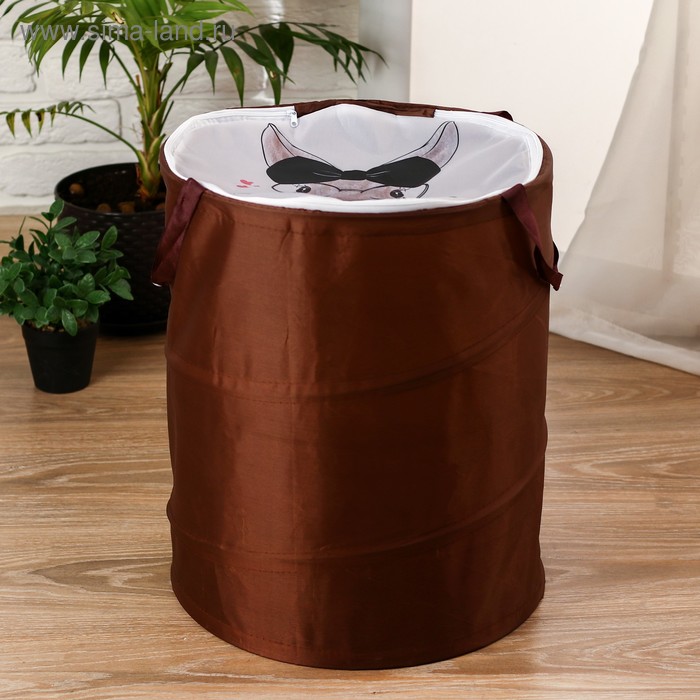 фото Корзина для игрушек "зайка" 35×35×45 см