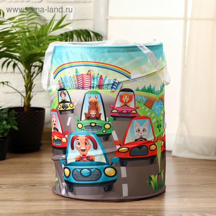 Корзинка для игрушек "Животные и машинки" 35×35×45 см
Корзинка для игрушек "Животные и машинки" 35×35×45 см