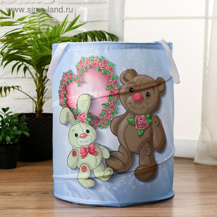 Корзинка для игрушек "Мишка и зайка" 35×35×45 см
Корзинка для игрушек "Мишка и зайка" 35×35×45 см