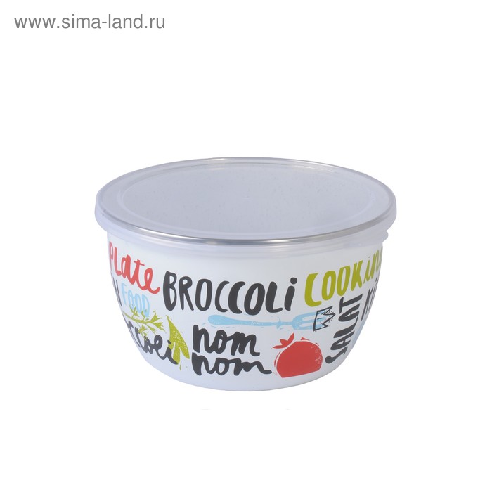 Миска с пластиковой крышкой «Брокколи» 1.75 л
Миска с пластиковой крышкой «Брокколи» 1.75 л